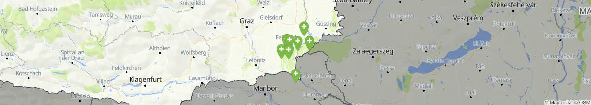 Map view for Pharmacies emergency services nearby Neuhaus am Klausenbach (Municipality, Burgenland) (91)